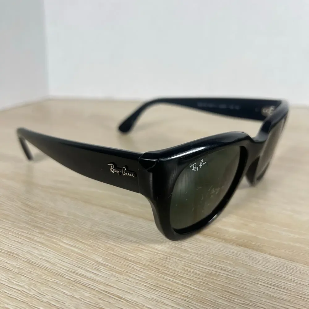 Ray-Ban RB4178 601/71 Sunglasses Black READ DESC Made in Italy 52-21-140